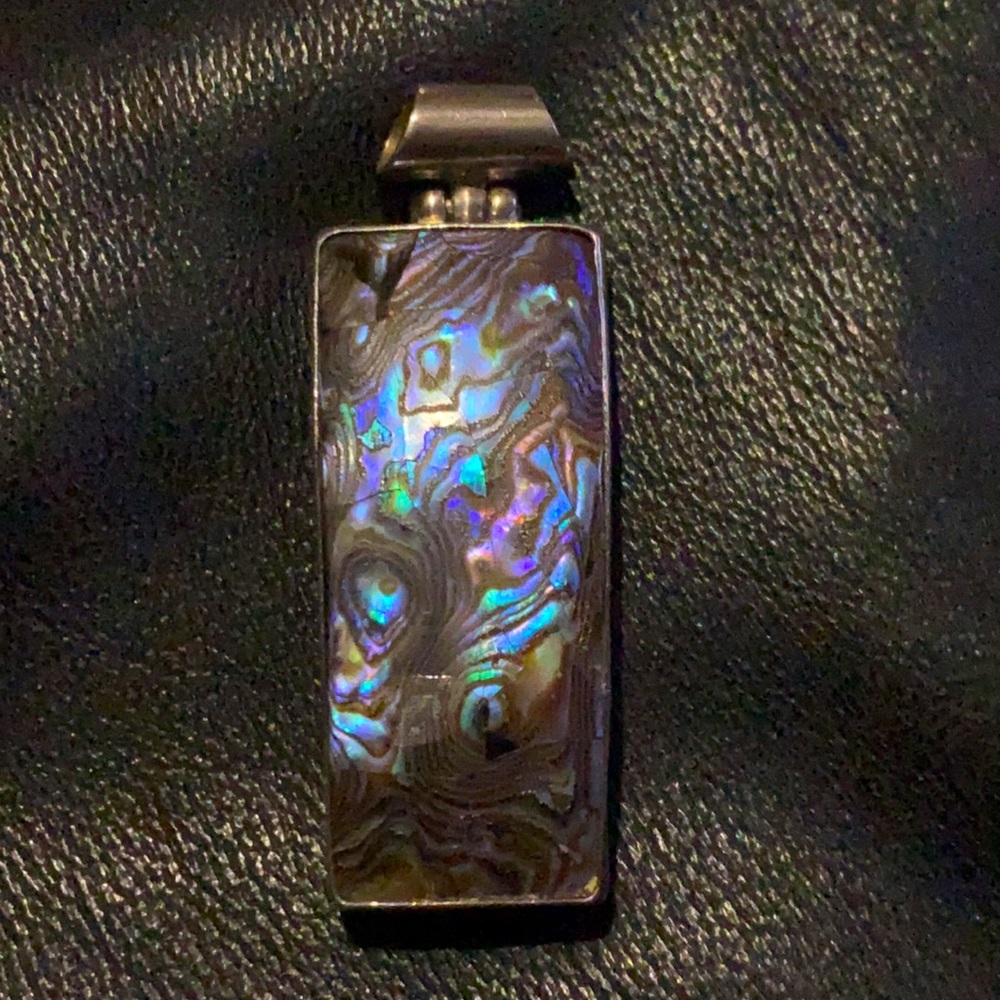 925 Sterling Silver Abalone Pendant